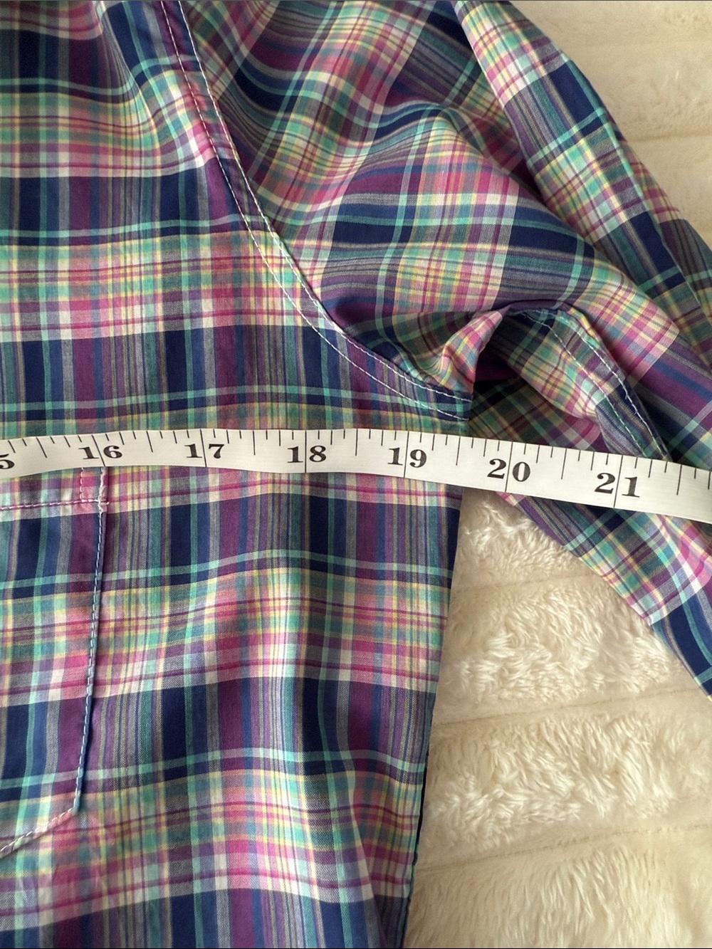 Frank & Eileen Barry Plaid Preppy Button-Down Shirt Women’s Medium - Picture 8 of 9